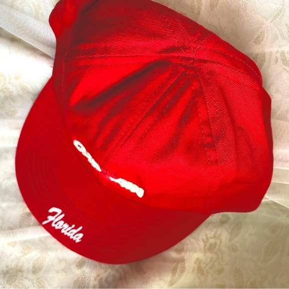 Toddler Boy/Girls Captain embroidered lettering Red Sun Hat Baseball Cap 3T - 8T - Picture 2 of 6
